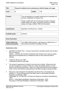 NZQA registered unit standard 7895 version 4  Page 1 of 4