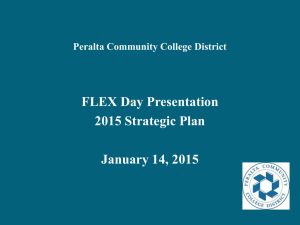 Strategic Plan FLEX Day presentation Jan 14, 2015