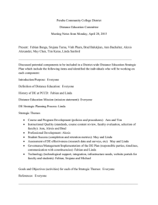 DE Meeting notes from April 20, 2015