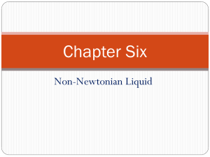Chapter Six Non-Newtonian Liquid