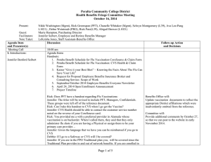 Peralta Community College District Health Benefits Fringe Committee Meeting October 16, 2014