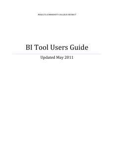 BI TOOL USERS GUIDE May 2011