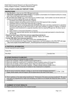 Final Study Close-out Report Form (DOC)
