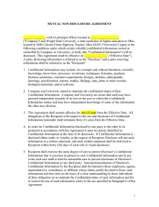 Nondisclosure Agreement Template (DOCX)