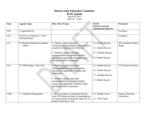 District-wide Education Committee Draft Agenda