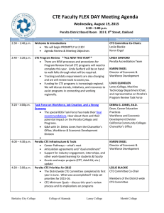 CTE Faculty FLEX DAY Meeting Agenda 8 19 2015 FINAL