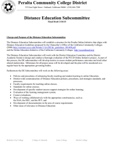 Distance Education Subcommittee