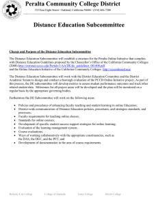 Distance Education Subcommittee