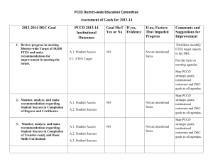DEC goals assessment results May 2014