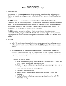 CTE Committee Mission Structure and Scope 09-19-13