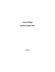 Laney College Student Equity Plan 12-8-15 Final approval
