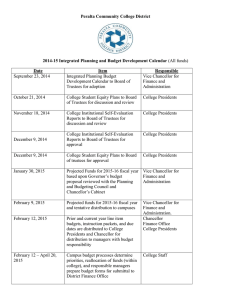 2014-15-Integrated Planning and Budget-Development-Calendar Revised Final