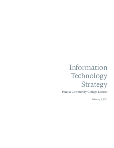 Peralta CCD Information Technology Strategy