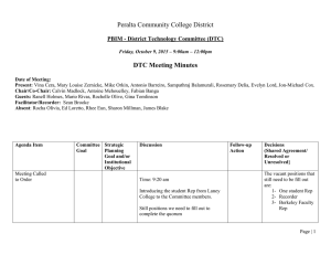 Peralta Community College District DTC Meeting Minutes