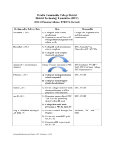 2012-13 DTC Planning Calendar Revised April 5,, 2013
