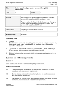 NZQA registered unit standard 14461 version 6  Page 1 of 3