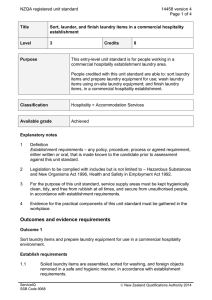 NZQA registered unit standard 14458 version 4  Page 1 of 4