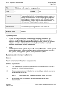 NZQA registered unit standard 4038 version 5  Page 1 of 4