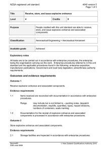 NZQA registered unit standard 4040 version 5  Page 1 of 3