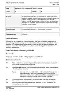 NZQA registered unit standard 17643 version 3  Page 1 of 4