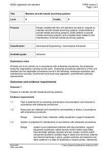 NZQA registered unit standard 17660 version 3  Page 1 of 4