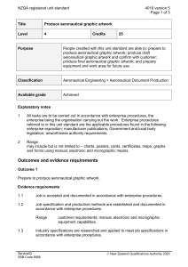 NZQA registered unit standard 4016 version 5  Page 1 of 3