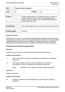 NZQA registered unit standard 4002 version 5  Page 1 of 3