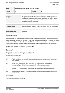 NZQA registered unit standard 4003 version 5  Page 1 of 3