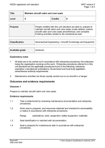 NZQA registered unit standard 4007 version 5  Page 1 of 4