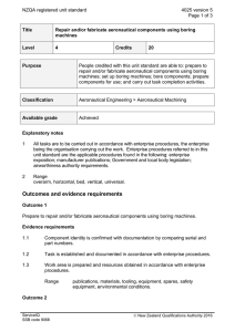 NZQA registered unit standard 4025 version 5  Page 1 of 3