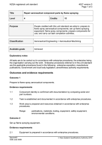 NZQA registered unit standard 4027 version 5  Page 1 of 3
