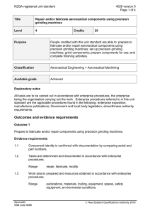 NZQA registered unit standard 4028 version 5  Page 1 of 4