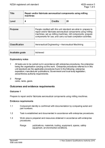 NZQA registered unit standard 4029 version 5  Page 1 of 4
