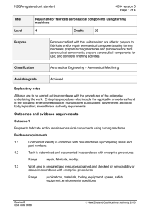 NZQA registered unit standard 4034 version 5  Page 1 of 4