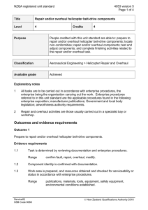 NZQA registered unit standard 4053 version 5  Page 1 of 4