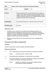 NZQA registered unit standard 4055 version 5  Page 1 of 4