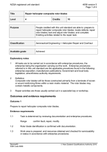 NZQA registered unit standard 4058 version 5  Page 1 of 4