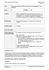 NZQA registered unit standard 4090 version 5  Page 1 of 4