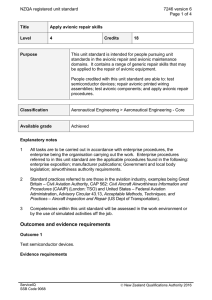 NZQA registered unit standard 7246 version 6  Page 1 of 4