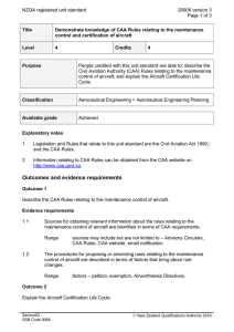 NZQA registered unit standard 20906 version 3  Page 1 of 3