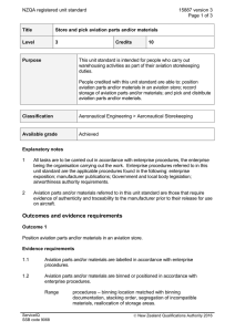 NZQA registered unit standard 15887 version 3  Page 1 of 3