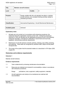 NZQA registered unit standard 3928 version 5  Page 1 of 3