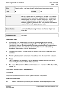 NZQA registered unit standard 3933 version 5  Page 1 of 4