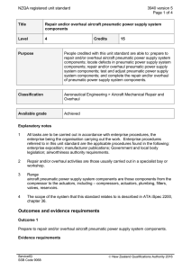 NZQA registered unit standard 3940 version 5  Page 1 of 4