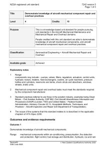 NZQA registered unit standard 7242 version 5  Page 1 of 3