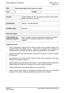 NZQA registered unit standard 26834 version 1  Page 1 of 3