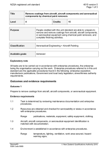 NZQA registered unit standard 4015 version 5  Page 1 of 3