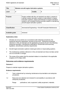 NZQA registered unit standard 3406 version 5  Page 1 of 4