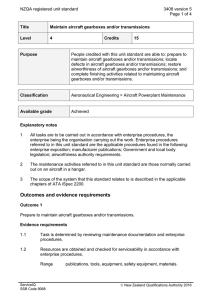 NZQA registered unit standard 3408 version 5  Page 1 of 4