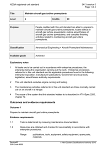 NZQA registered unit standard 3413 version 5  Page 1 of 4